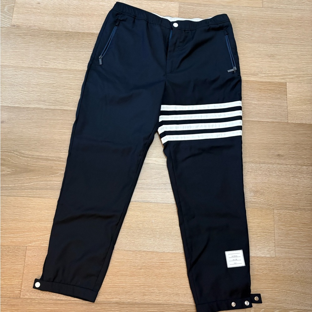 Thom Browne Navy & White Jogger-Jrousers